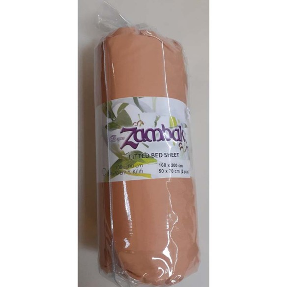 Чаршаф с ластик 160x200 см + две калъфки Cylinder Brick ZAMBAK ➤ топ цена ➤ dshome.bg