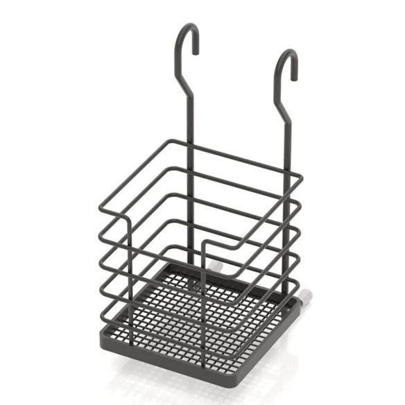 Поставка за закачане 10x10x22 см мат черна TEKNO TEL ➤ топ цена ➤ dshome.bg