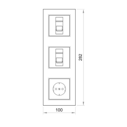 Табло за бойлер Лабео 25+25+16А/250V - АТРА - 4