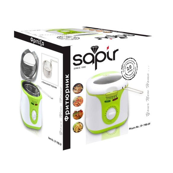 Фритюрник 1450 W 2 л SP 1980 DF SAPIR ➤ топ цена ➤ dshome.bg