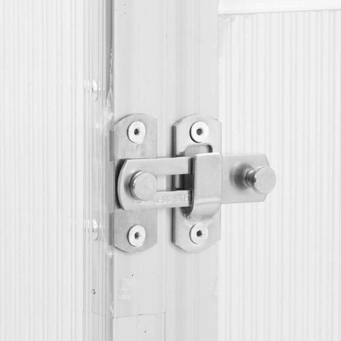 Оранжерия с основа рамка сребрист 169x169x195 см алуминий