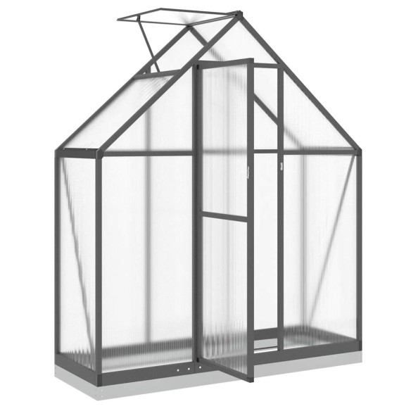 Оранжерия с основа рамка антрацит 169x58x202 см алуминий