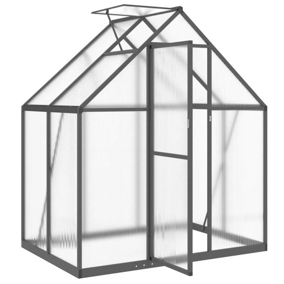 Оранжерия с основа рамка антрацит 169x114x195 см алуминий