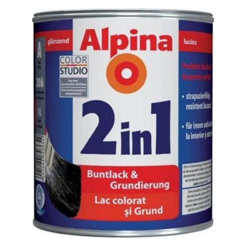 Лак гланц на водна основа 1 л База 1 MIX Buntlack GL ALPINA - 1