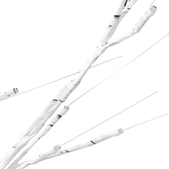 vidaXL Коледно дърво 180 LED 1,8 м цветно върба закрито/открито
