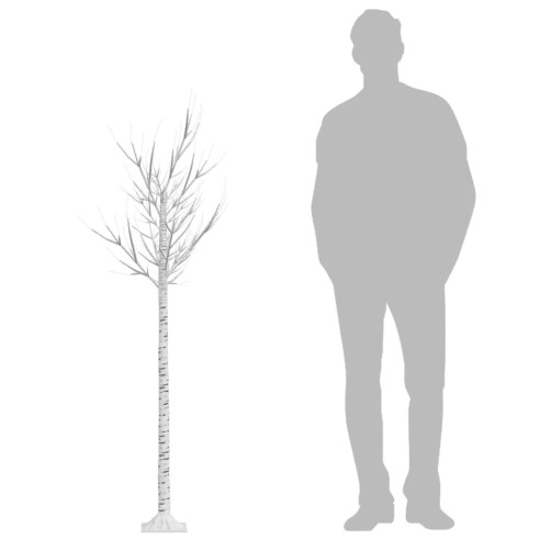 vidaXL Коледно дърво 180 LED 1,8 м цветно върба закрито/открито