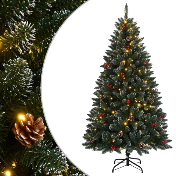 vidaXL Изкуствена коледна елха, 150 LED, 150 см