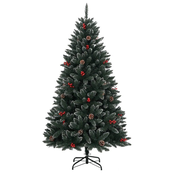 vidaXL Изкуствена коледна елха, 150 LED, 150 см