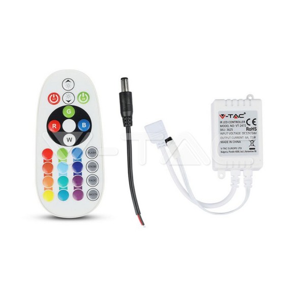 LED контролер RGB 72W - 24 бутона - V-TAC - 2