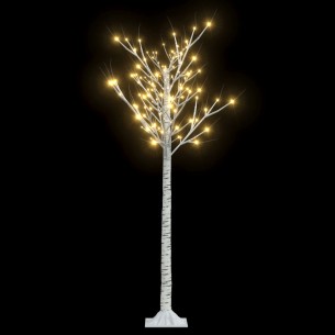 vidaXL Коледно дърво 140 LED 1,5 м топло бяло върба за закрито/открито 2