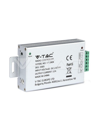 LED контролер RGB 144W - 4 бутона - V-TAC - 1
