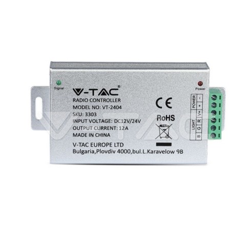 LED контролер RGB 144W - 4 бутона - V-TAC - 3