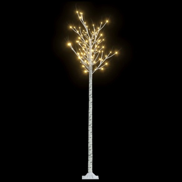 vidaXL Коледно дърво 200 LED 2,2 м топло бяло върба за закрито/открито