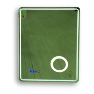 Огледалo с вградено осветление и часовник - 1 2