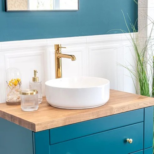 Висок смесител за баня Pola злато LAVEO ➤ топ цена ➤ dshome.bg