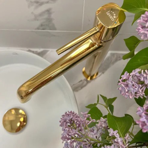 Висок смесител за баня Pola злато LAVEO ➤ топ цена ➤ dshome.bg