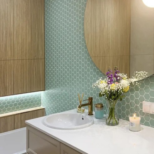 Нисък смесител за баня Pola злато LAVEO ➤ топ цена ➤ dshome.bg