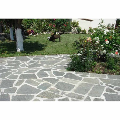 Градински плочи Polygonal Kavalas Slate 1-2 см AKROLITHOS ➤ топ цена ➤ dshome.bg