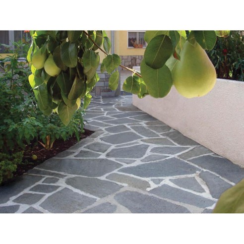 Градински плочи Polygonal Kavalas Slate 1-2 см AKROLITHOS ➤ топ цена ➤ dshome.bg