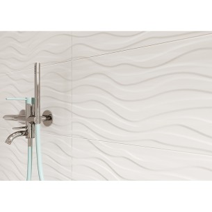 Гранитогрес 30x60 см White Satin Wave Structure Soft Romatic CERSANIT ➤ топ цена ➤ dshome.bg 2