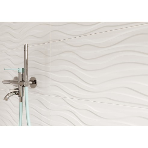 Гранитогрес 30x60 см White Satin Wave Structure Soft Romatic CERSANIT ➤ топ цена ➤ dshome.bg