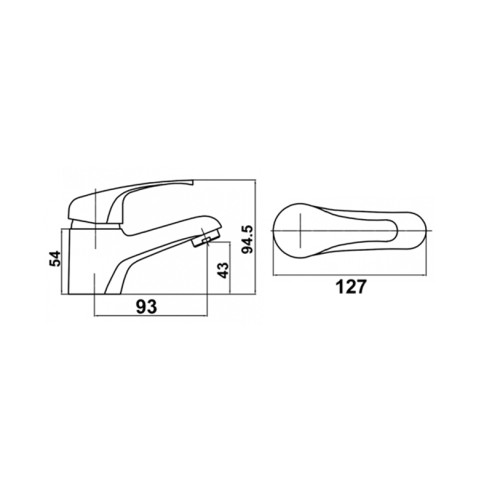 Смесител за баня с автоматичен сифон Alcala HT-6221 FORMA VITA ➤ топ цена ➤ dshome.bg