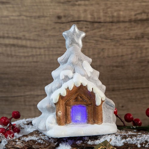 Светеща коледна къща Сняг ➤ топ цена ➤ dshome.bg