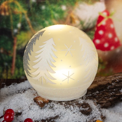 Светеща коледна топка Елхите ➤ топ цена ➤ dshome.bg