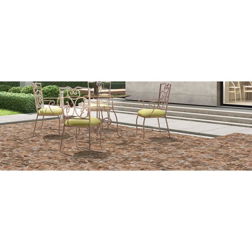 Гранитогрес 45x45 см Ривърстоун кафяв 36229 KAI ➤ топ цена ➤ dshome.bg