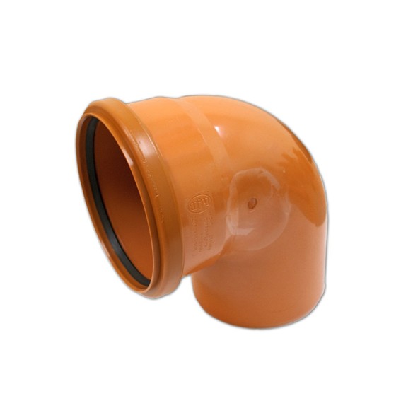 PVC дъга (коляно) ф200/87° PiB ➤ топ цена ➤ dshome.bg