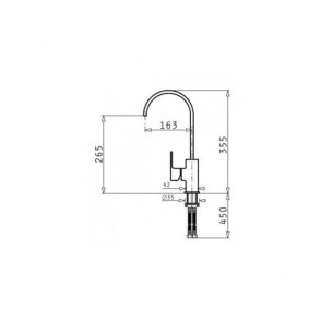 Смесител за кухня Risoluto Ecoline хром PYRAMIS ➤ топ цена ➤ dshome.bg 2