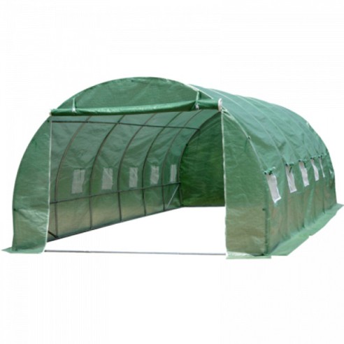 Резервно покривало за оранжерия 6x3x2 м с две врати и 12 прозореца ➤ топ цена ➤ dshome.bg