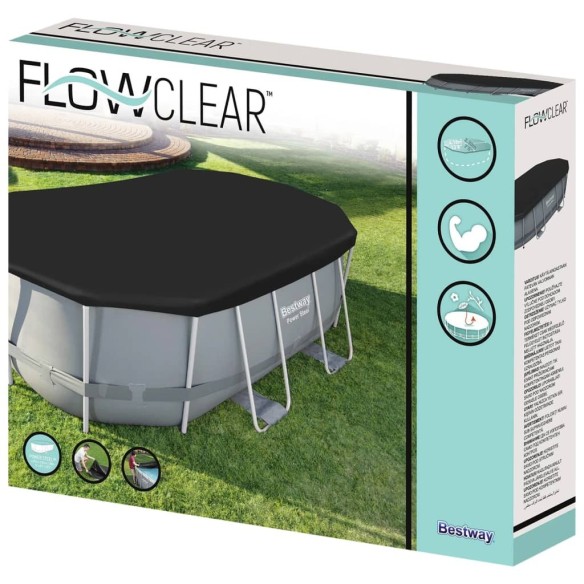 Bestway Покривало за басейн Flowclear, 418x230 см