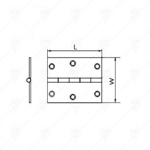 Панта клавир за мебели 102х60мм - 1 2