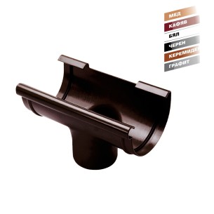 Водосточно казанче Ф130/90 мм бяло Kanion WAVIN ➤ топ цена ➤ dshome.bg