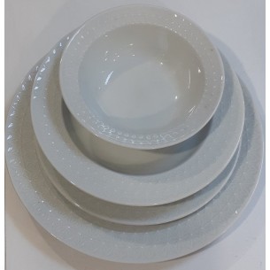 Сервиз за хранене 24 части бял INCI ➤ топ цена ➤ dshome.bg 2