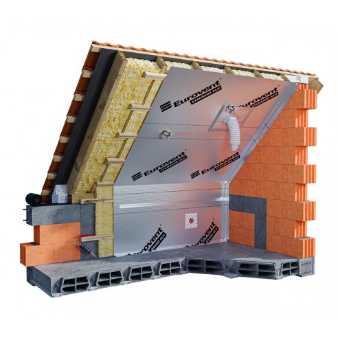 Пароизолационно фолио 1.5x50 м 110 гр/м2 EUROVENT STANDART ALU ➤ топ цена ➤ dshome.bg