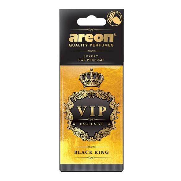 Ароматизатор за кола Черен крал VIP AREON ➤ топ цена ➤ dshome.bg