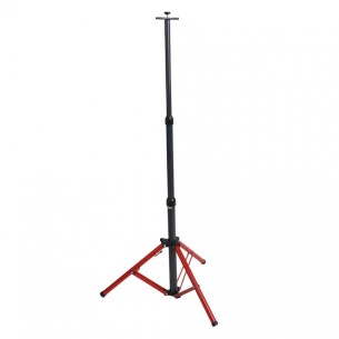 Единична стойка за прожектор 1.6 м червено/сиво LIGHTEX ➤ топ цена ➤ dshome.bg