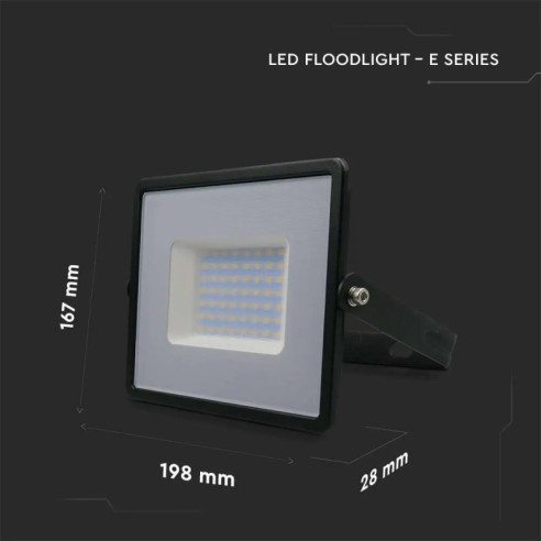 LED прожектор 50 W 6500 К черен Е-Series G2 V-TAC ➤ топ цена ➤ dshome.bg