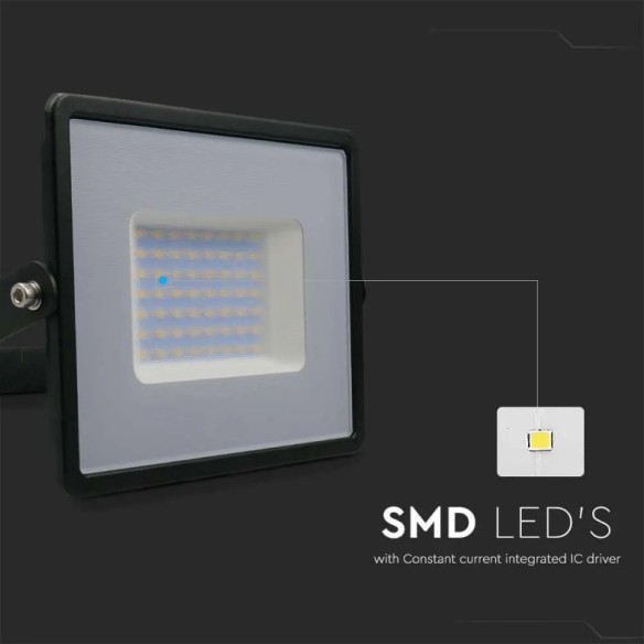 LED прожектор 50 W 6500 К черен Е-Series G2 V-TAC ➤ топ цена ➤ dshome.bg