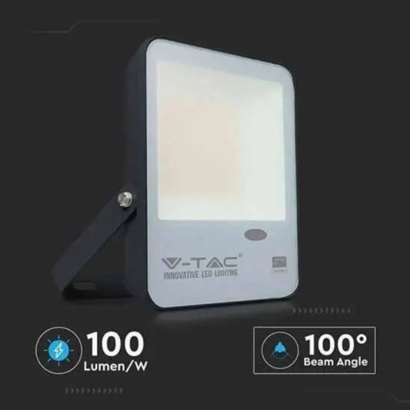 LED прожектор със светлинен сензор 50 W Samsung чип V-TAC ➤ топ цена ➤ dshome.bg