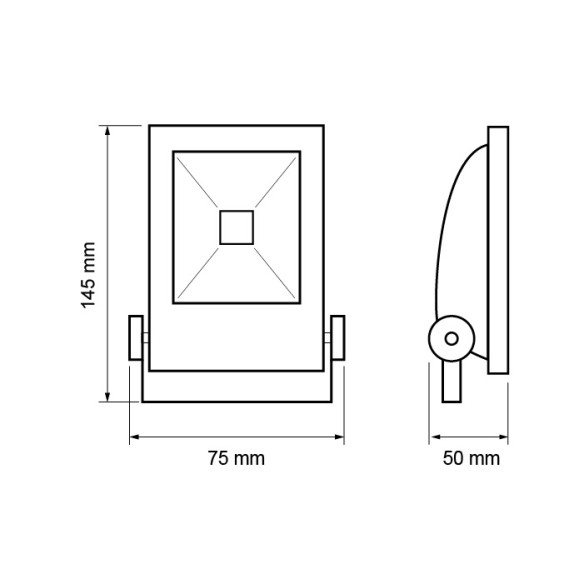 LED прожектор 10 W 6400K IP65 ULTRALUX ➤ топ цена ➤ dshome.bg
