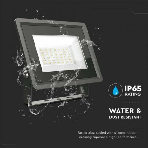 LED прожектор 30 W 6400К черен F-Series V-TAC ➤ топ цена ➤ dshome.bg