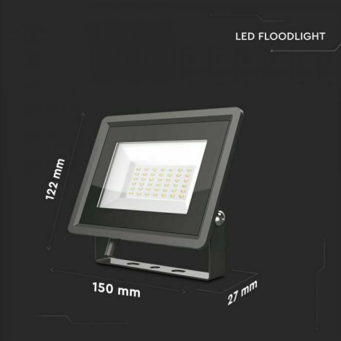 LED прожектор 30 W 6400К черен F-Series V-TAC ➤ топ цена ➤ dshome.bg