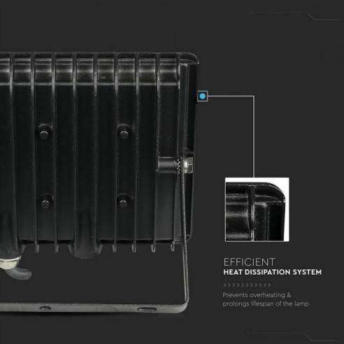 LED прожектор 30 W 6400К черен F-Series V-TAC ➤ топ цена ➤ dshome.bg