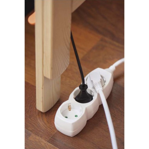 Разклонител с 3 гнезда 1.5 м бял EMOS ➤ топ цена ➤ dshome.bg