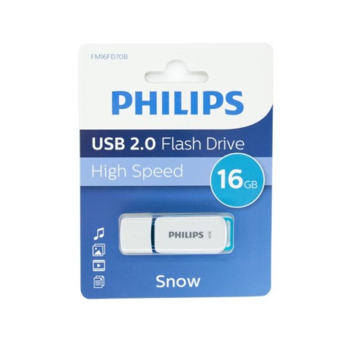 Флаш памет USB 2.0 16 GB Snow PHILIPS ➤ топ цена ➤ dshome.bg
