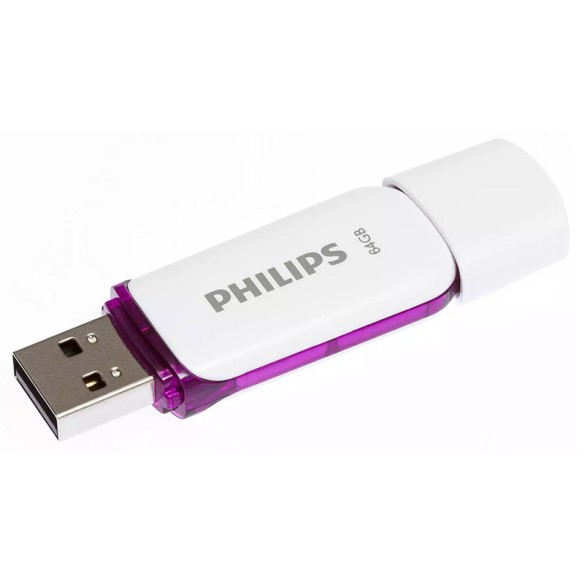 Флаш памет USB 2.0 64 GB Snow PHILIPS ➤ топ цена ➤ dshome.bg