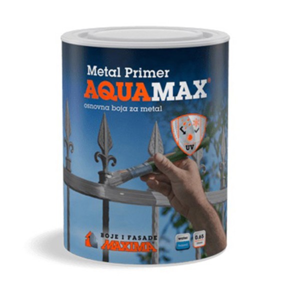 Грунд за метал Aquamax Metal Primer 0.65 л сив MAXIMA ➤ топ цена ➤ dshome.bg